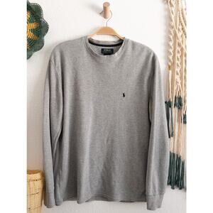 Polo Ralph Lauren Thermal Long Sleeve Gray Shirt XL